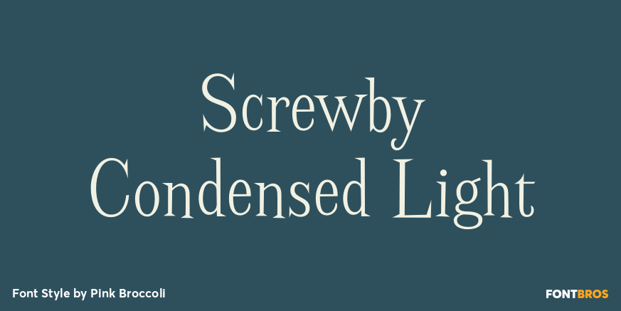 Screwby Condensed Light Poster