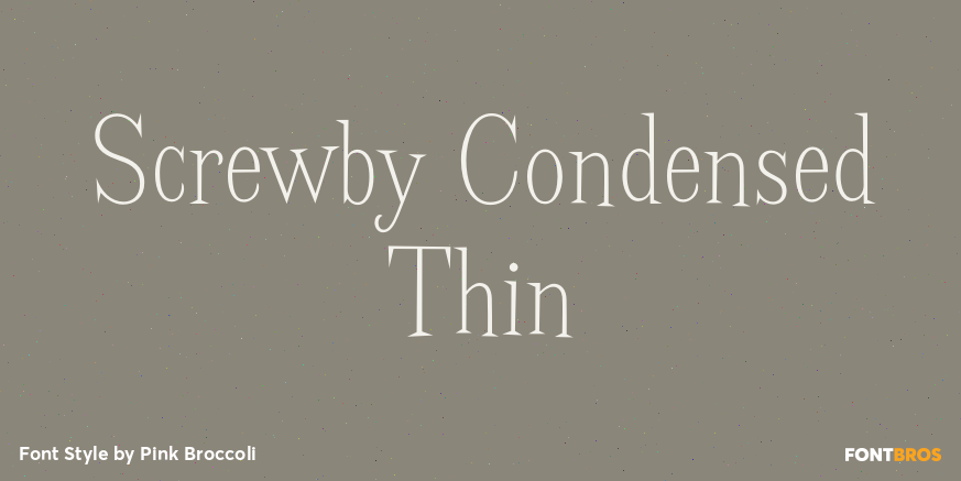 Screwby Condensed Thin Poster