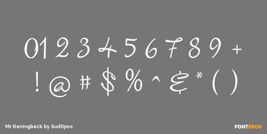 Mr Keningbeck Font Poster #1