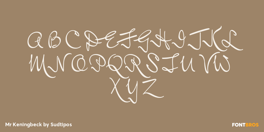 Mr Keningbeck Font Poster #1