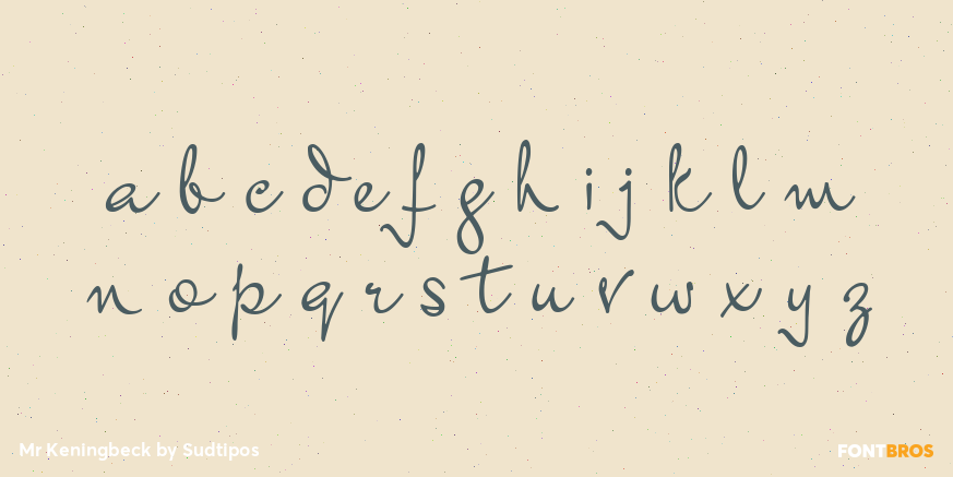 Mr Keningbeck Font Poster #1