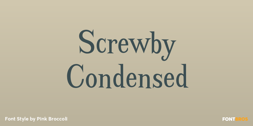 Screwby Condensed Poster