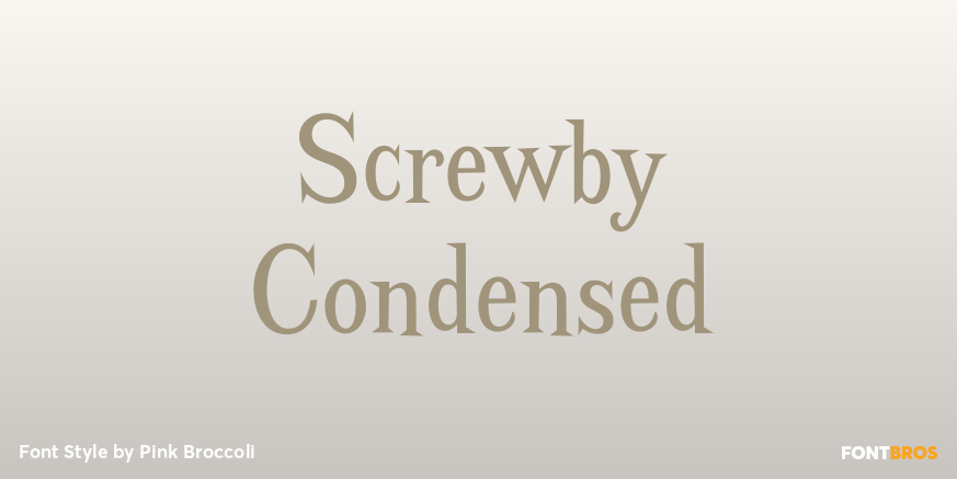 Screwby Condensed Poster
