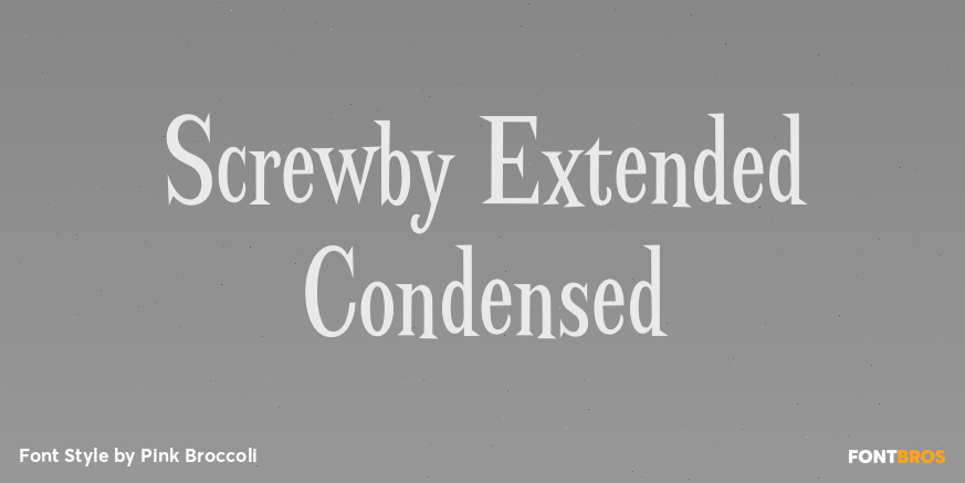 Screwby Extended Condensed Poster