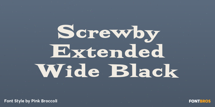 Screwby Extended Wide Black Poster
