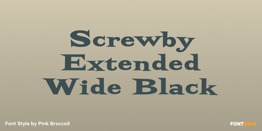 Screwby Extended Wide Black Poster