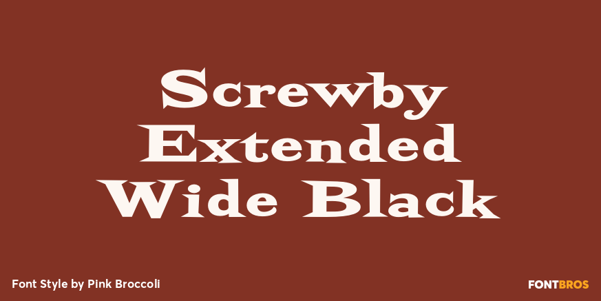 Screwby Extended Wide Black Poster