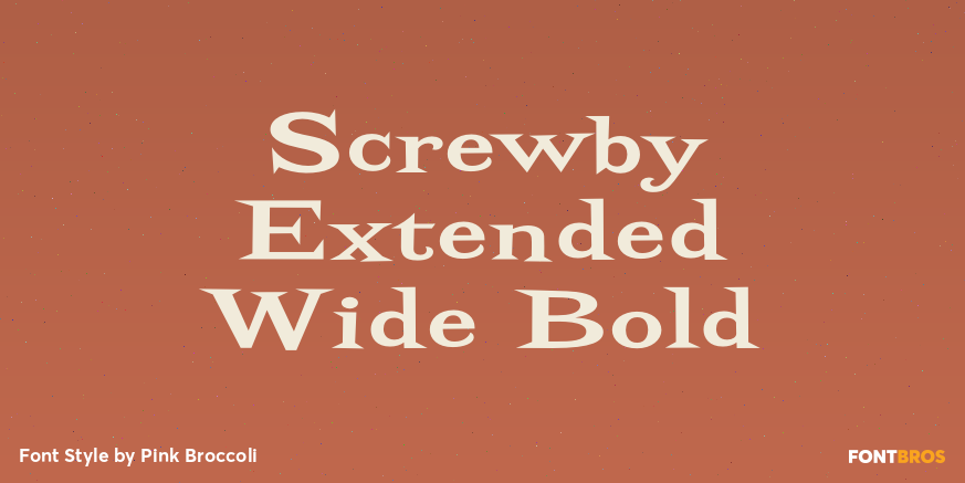 Screwby Extended Wide Bold Poster