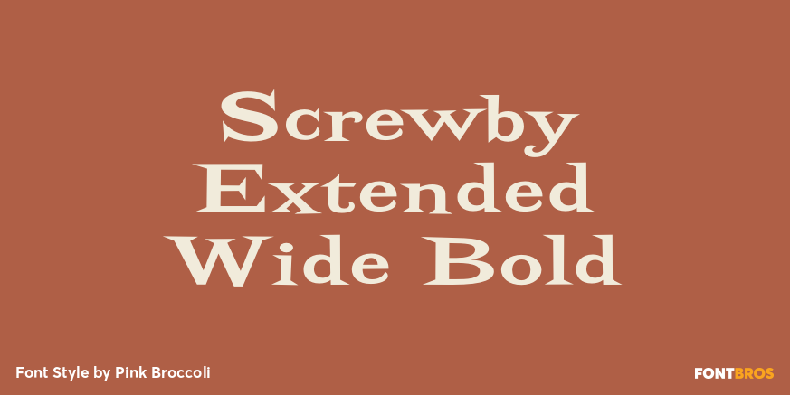 Screwby Extended Wide Bold Poster