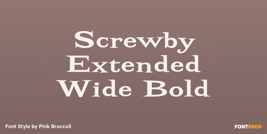 Screwby Extended Wide Bold Poster