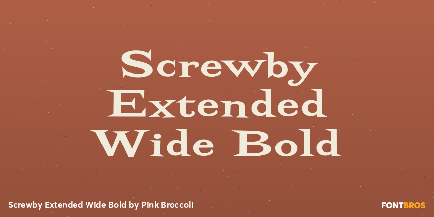 Screwby Extended Wide Bold Poster