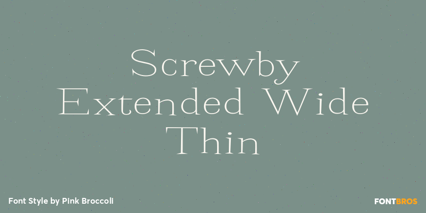 Screwby Extended Wide Thin Poster