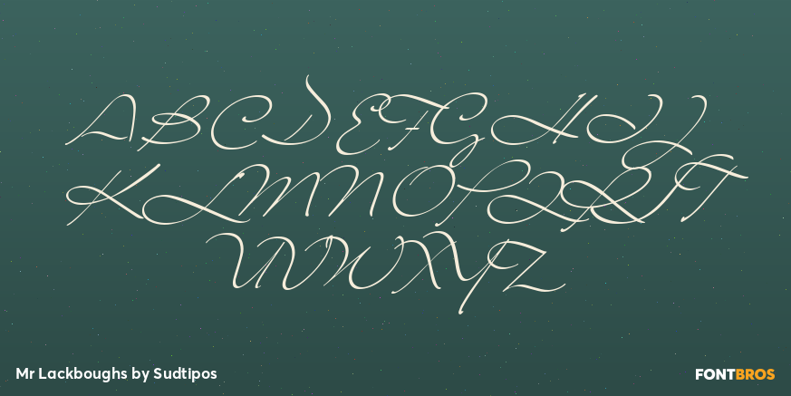 Mr Lackboughs Font Poster #2