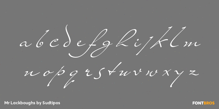 Mr Lackboughs Font Poster #3