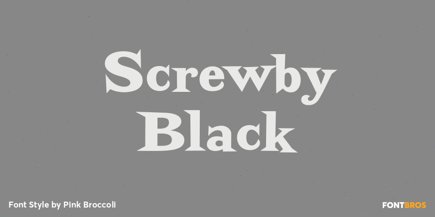 Screwby Black Poster