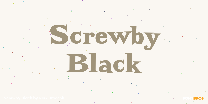 Screwby Black Poster