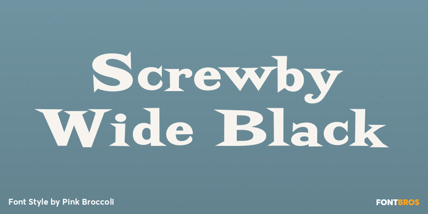 Screwby Wide Black Poster