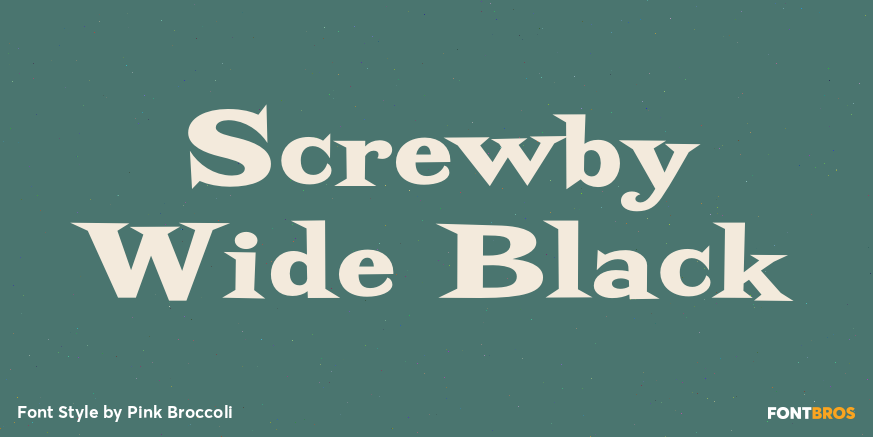 Screwby Wide Black Poster