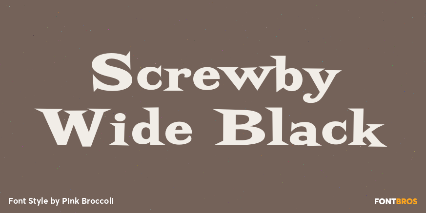 Screwby Wide Black Poster