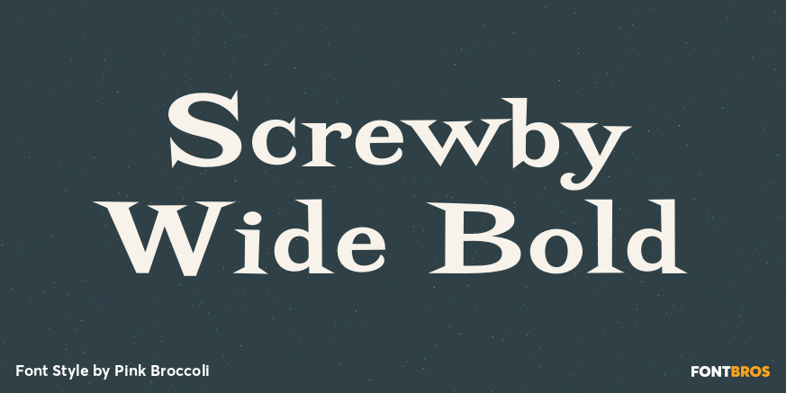 Screwby Wide Bold Poster