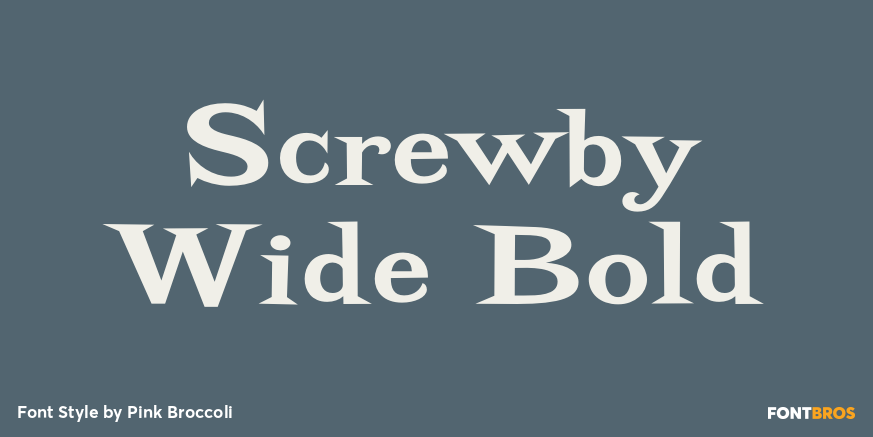 Screwby Wide Bold Poster