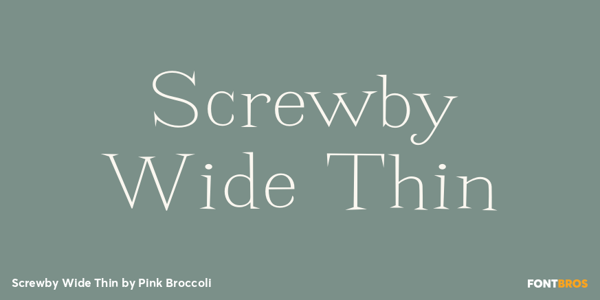 Screwby Wide Thin Poster