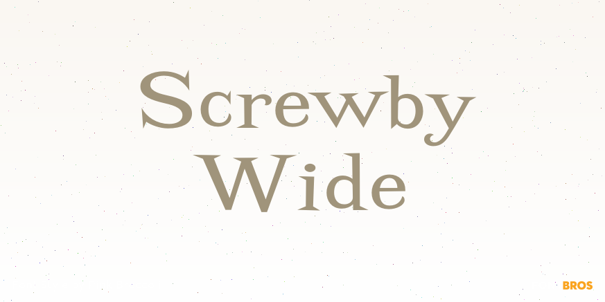 Screwby Wide Poster