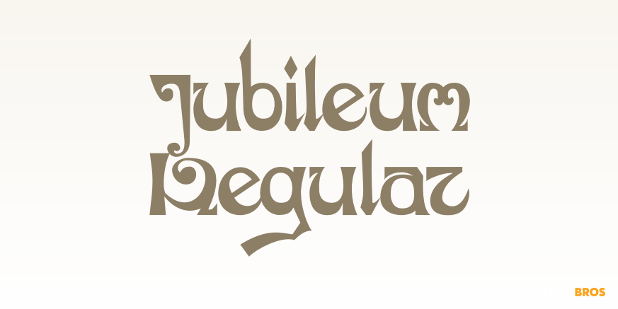 Jubileum Regular Font Poster #1