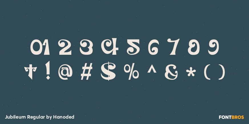 Jubileum Regular Font Poster #4