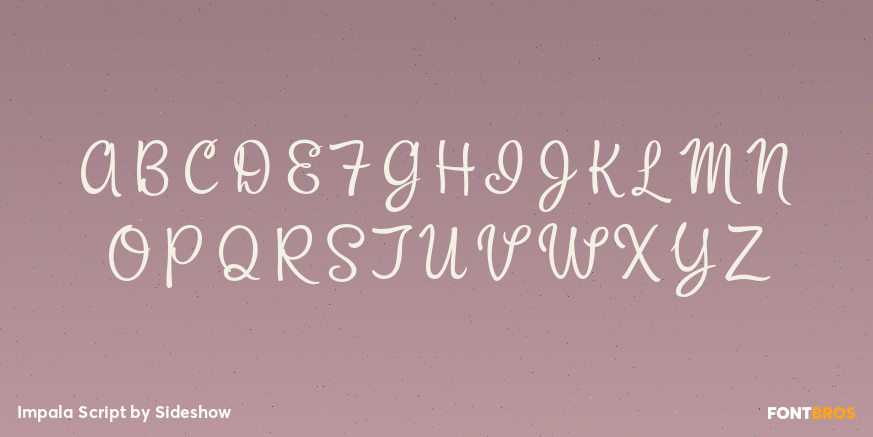 Impala Script Font Poster #2