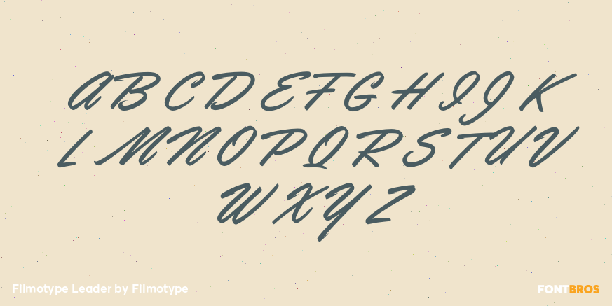 Filmotype Leader Font Poster #2