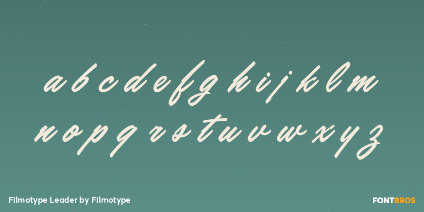 Filmotype Leader Font Poster #3