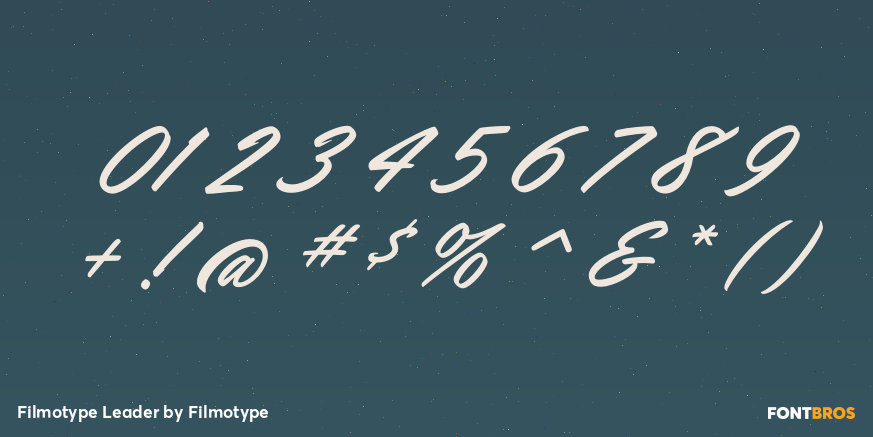 Filmotype Leader Font Poster #4