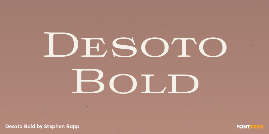 Desoto Bold Font Poster #1