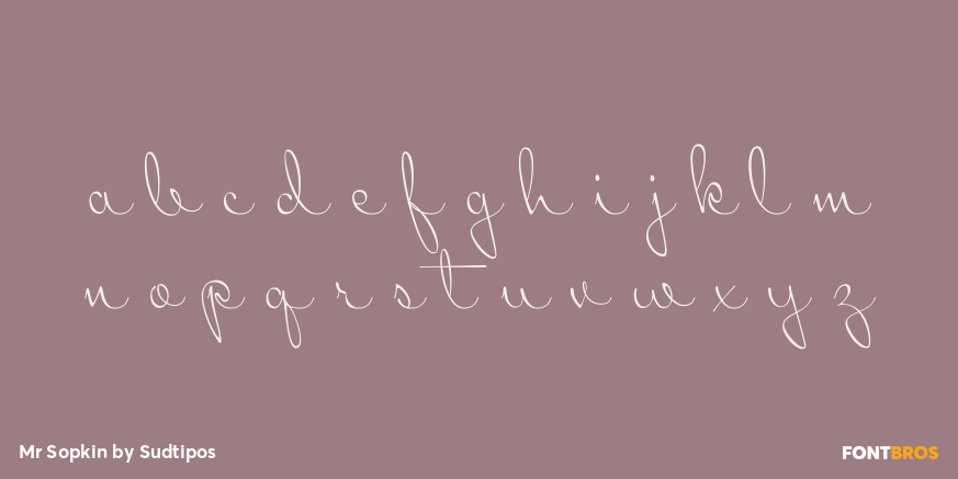 Mr Sopkin Font Poster #3