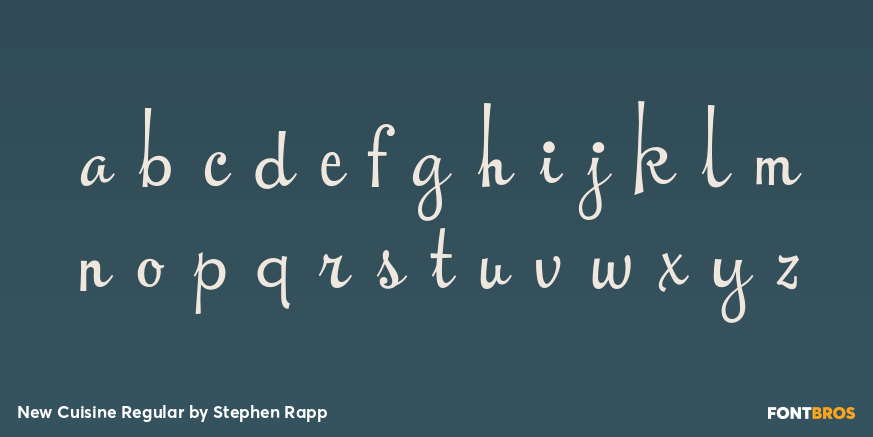 New Cuisine Regular Font Poster #3