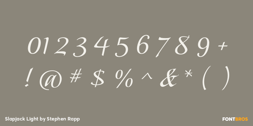 Slapjack Light Font Poster #4