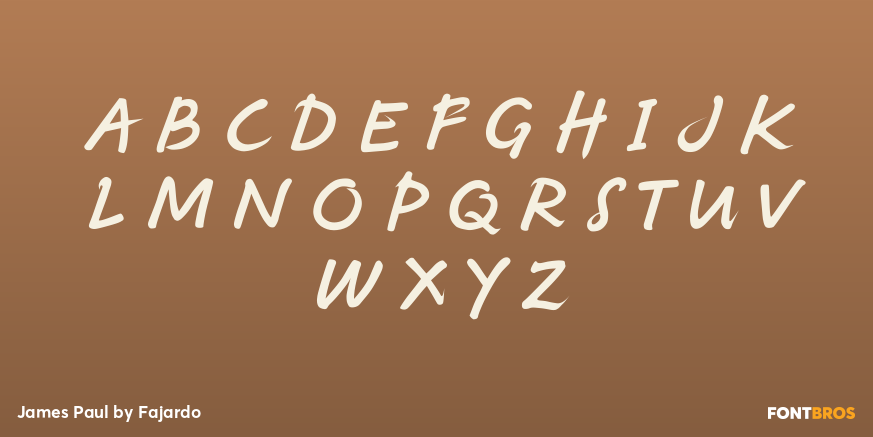 James Paul Font Poster #2