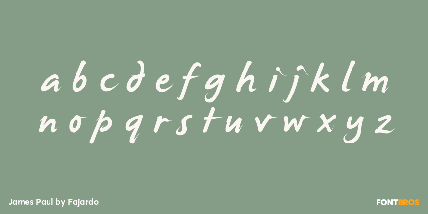 James Paul Font Poster #3
