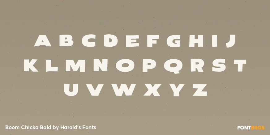 Boom Chicka Bold Font Poster #2