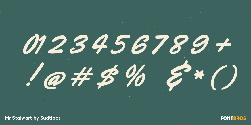 Mr Stalwart Font Poster #1