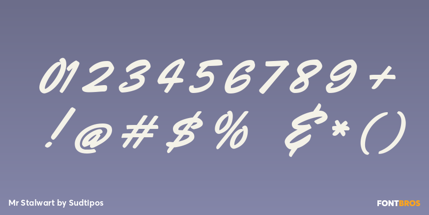 Mr Stalwart Font Poster #4