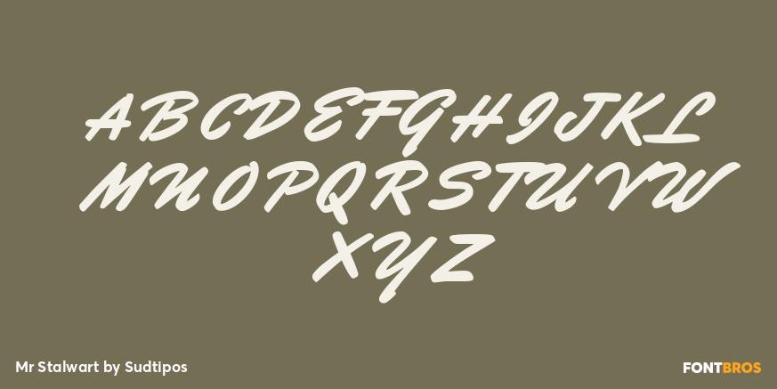 Mr Stalwart Font Poster #1