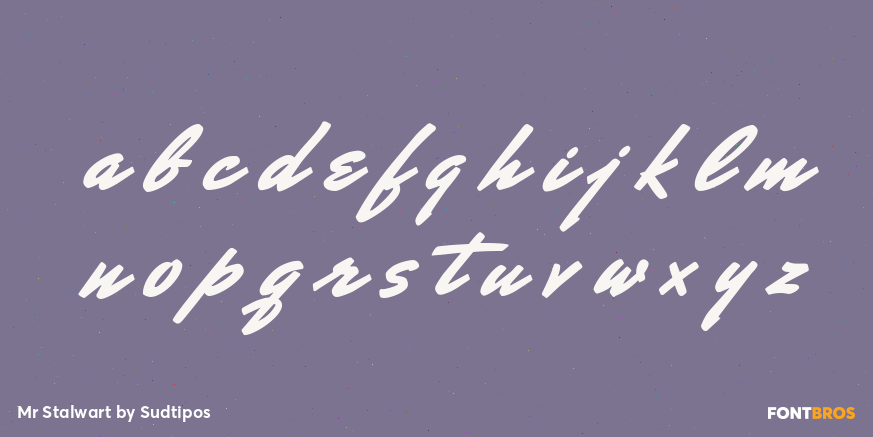 Mr Stalwart Font Poster #1