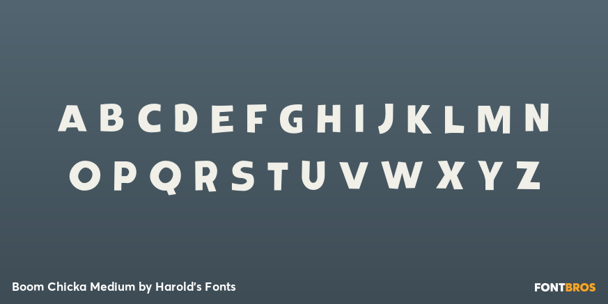 Boom Chicka Medium Font Poster #1