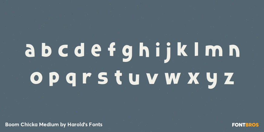 Boom Chicka Medium Font Poster #1