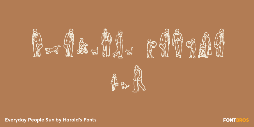 Everyday People Sun Font Poster #1