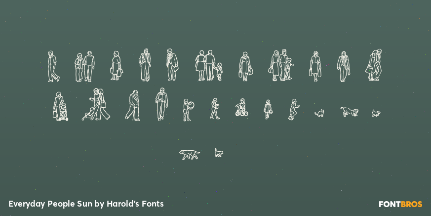 Everyday People Sun Font Poster #2