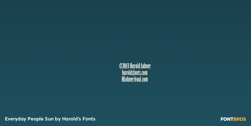 Everyday People Sun Font Poster #4