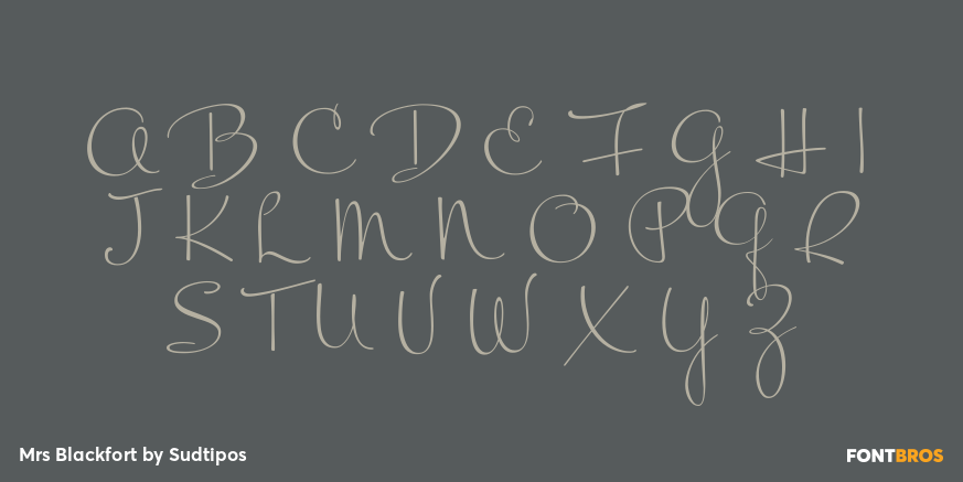 Mrs Blackfort Font Poster #2